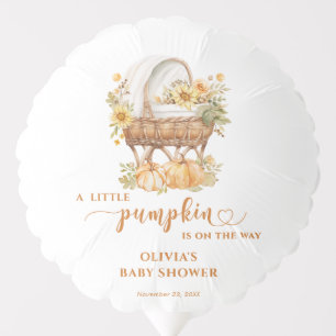 Autumn Little Pumpkin Neutral Baby Shower Balloon