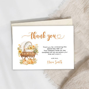 Autumn Little Pumpkin Thank You Card
