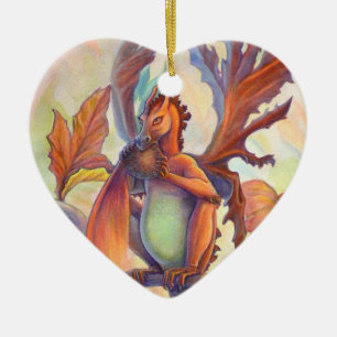 Autumn Love Ceramic Ornament