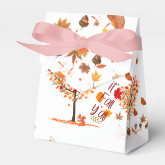 Autumn love fall boxe favor boxes