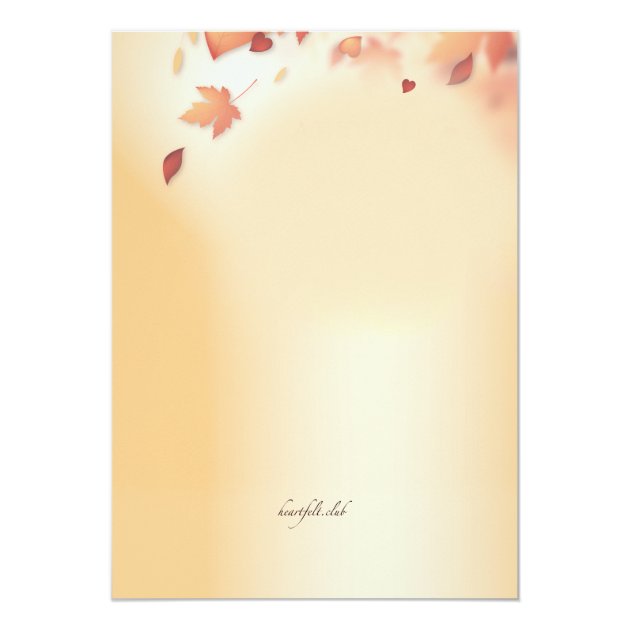 Autumn Love Invitation