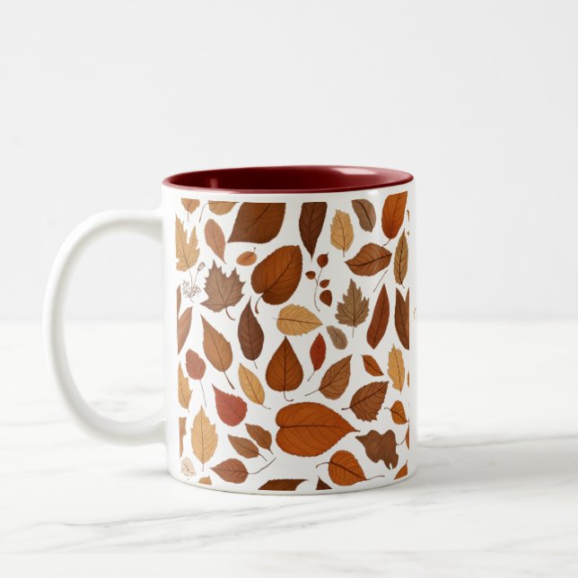 Autumn love  Two-Tone coffee mug (Left)