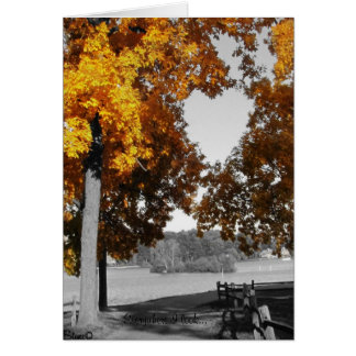 Autumn Love vertical card, Everywhere I look... Cards