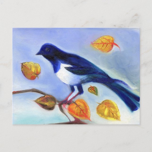 Autumn Magpie 2012 Postcard (Front)