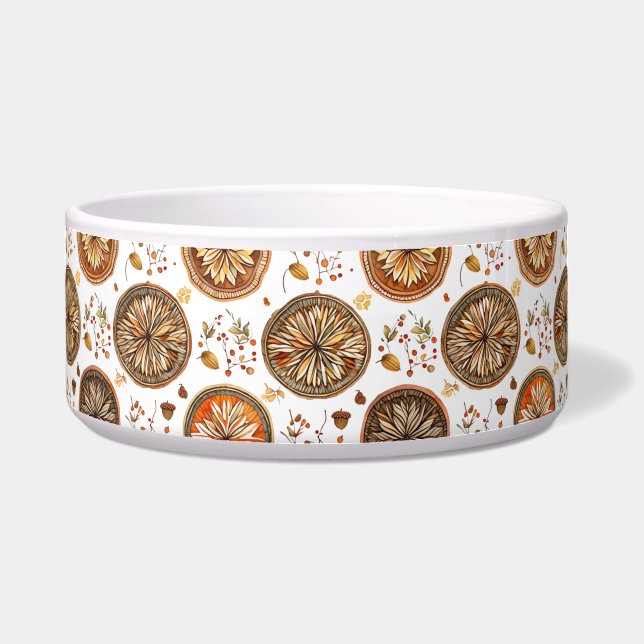 Autumn Mandala Pattern Bowl (Front)