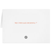 Autumn Maple card (Back Horizontal)