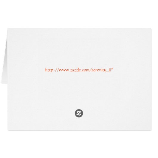 Autumn Maple card (Back Horizontal)