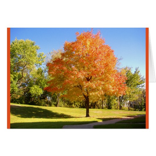 Autumn Maple. Cards (Front Horizontal)