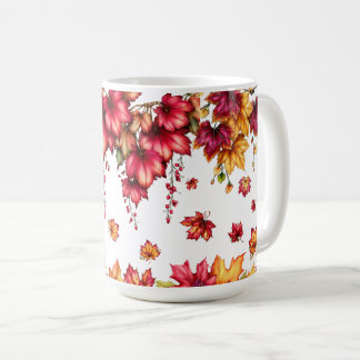 Autumn Maple Foliage – Tapestry Style Woodland Com Coffee Mug
