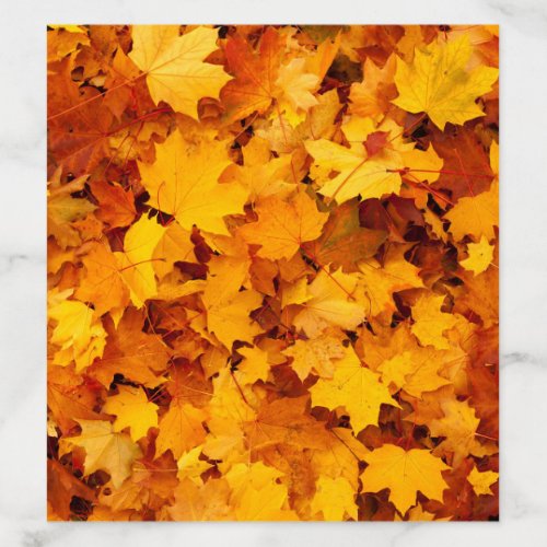 Autumn Maple Golden Leaves Envelope Liner