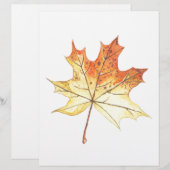 Autumn maple leaf (Front/Back)
