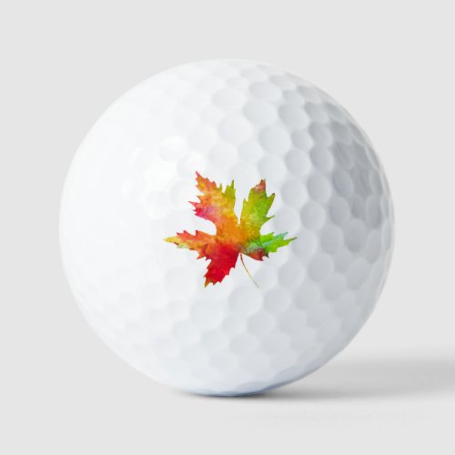Autumn Maple Leaf  Golf Balls