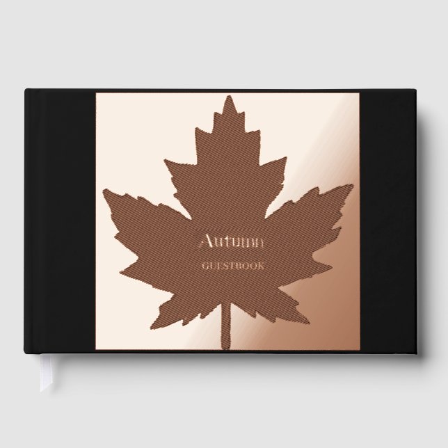 Autumn Maple Leaf Guestbook (Front)