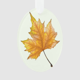 Autumn maple leaf ornament