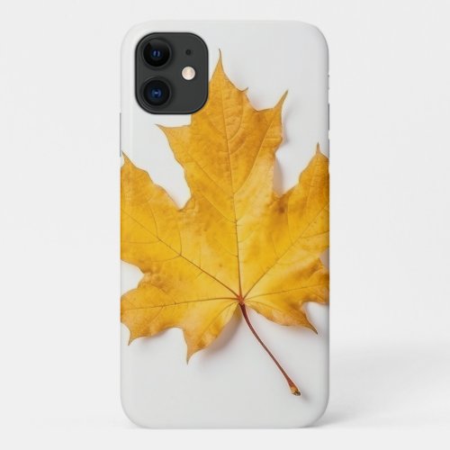 Autumn Maple Leaf Print iPhone 11 Back Cover