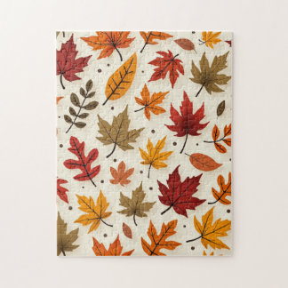 Autumn Maple Leaf Puzzle