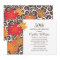 Autumn Maple Leaf Scrollwork Birthday