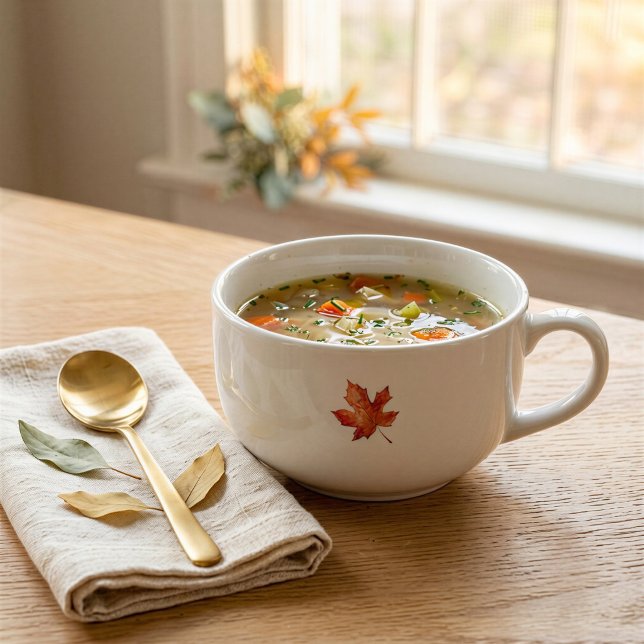 Autumn Maple Leaf Soup Mug (Creator Uploaded)