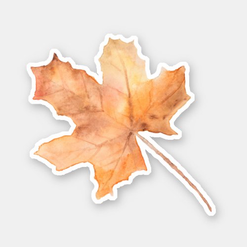 Autumn Maple Leaf Vinyl cut Sticker