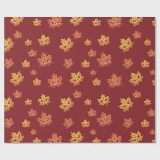 Autumn Maple Leaf Wrapping Paper