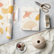 autumn maple leaf wrapping paper