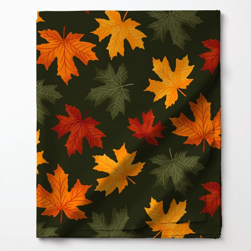Autumn Maple Leaves Fabric