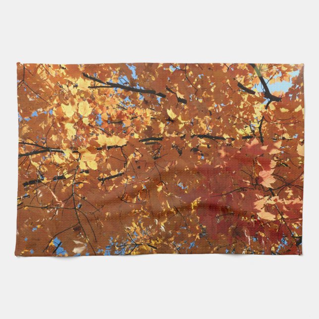 Autumn Maple Leaves                                Kitchen Towel (Horizontal)