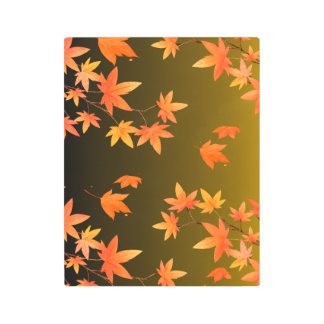 Autumn Maple Leaves Metal Wall Art – Fall