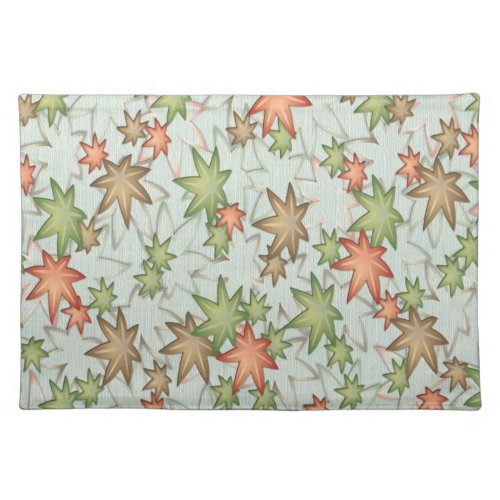 Autumn maple leaves placemat