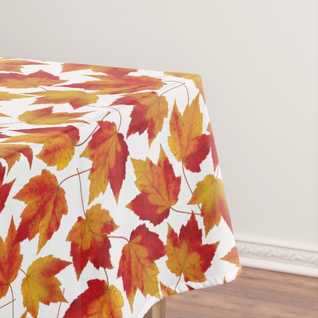 Autumn Maple Leaves Tablecloth (In Situ)
