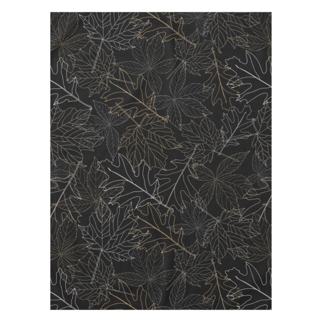 Autumn maple leaves tablecloth (Front)