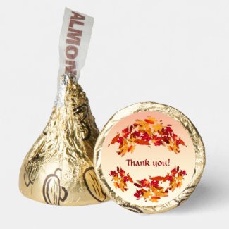 Autumn Maple Leaves Thank You Hershey®'s Kisses®