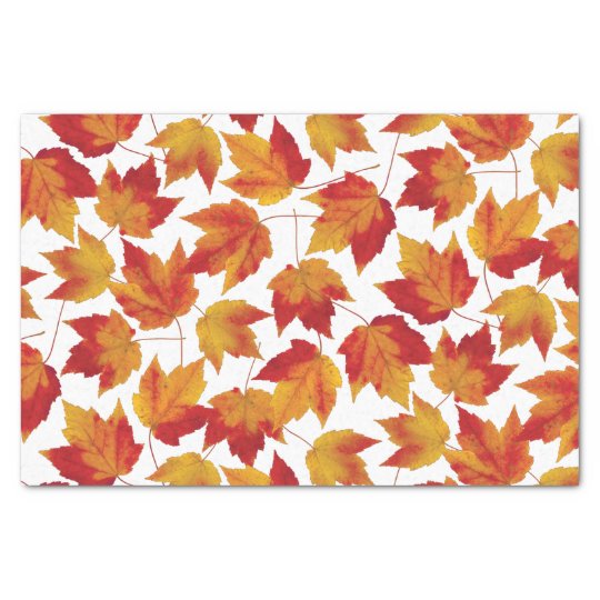 Autumn Maple Leaves Tissue Paper | Zazzle.com