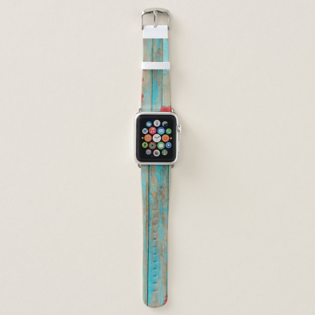 Autumn Maple: Pinecone Nature Frame. Apple Watch Band (Front)