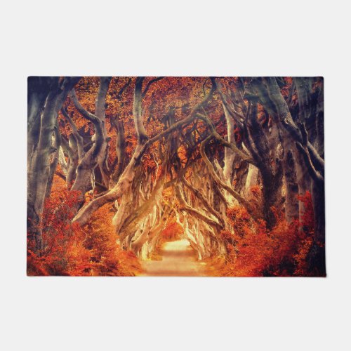Autumn maple tree forest fall woods foliage doormat