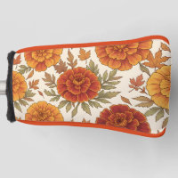 Autumn marigold flower pattern