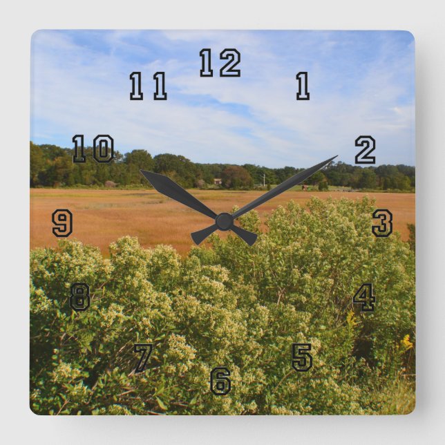 Autumn Marsh Wall Clock (Front)