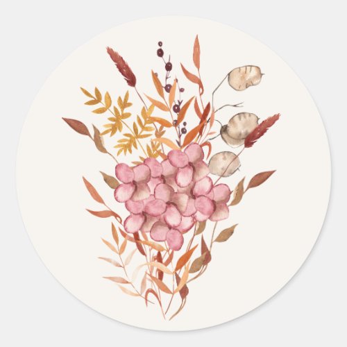 Autumn Meadow Wedding Bouquet Sticker