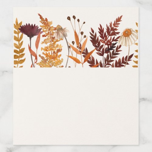 Autumn Meadow Wedding Envelope Liner
