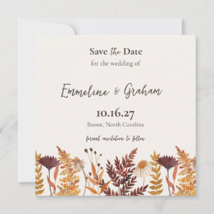 Autumn Meadow Wedding Save the Date