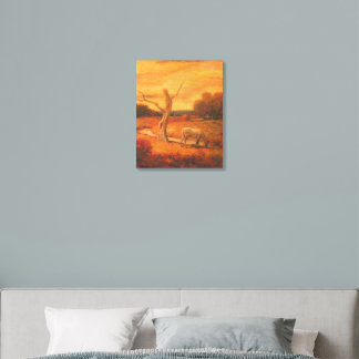Autumn Meadows - Albert Pinkham Ryder Poster Wood Photo Tile