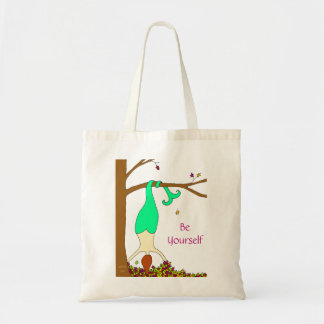 Autumn Mermaid "Be Yourself" Tote Bag