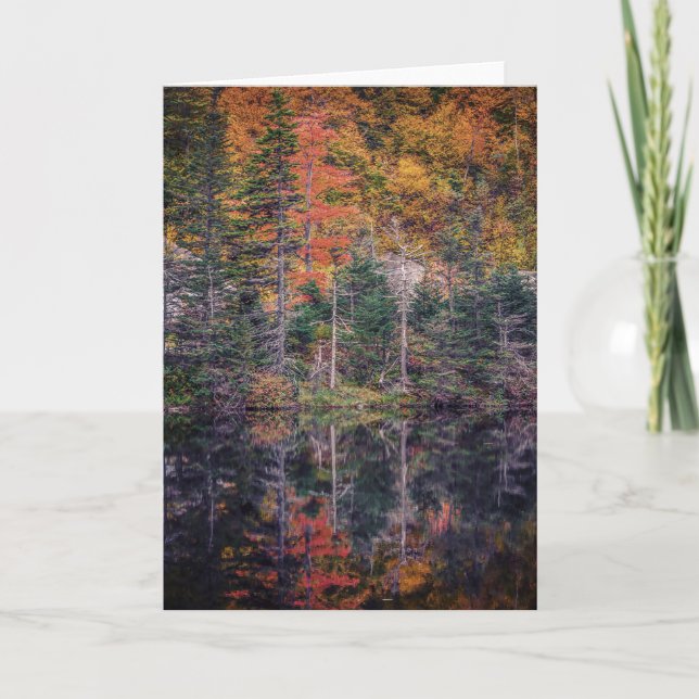 Autumn Mirror Greeting Card (Front)