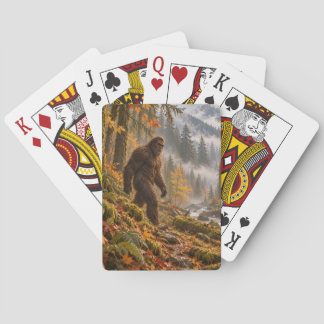 Autumn Mist Bigfoot Playing Cards