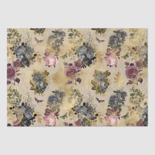 Autumn Mist Butterflies Tissue Paper (Front)