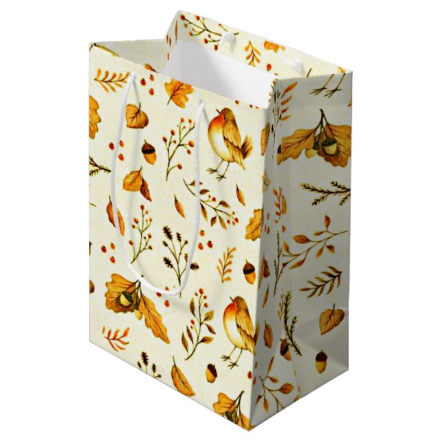 Autumn Mix Medium Gift Bag (Front Angled)