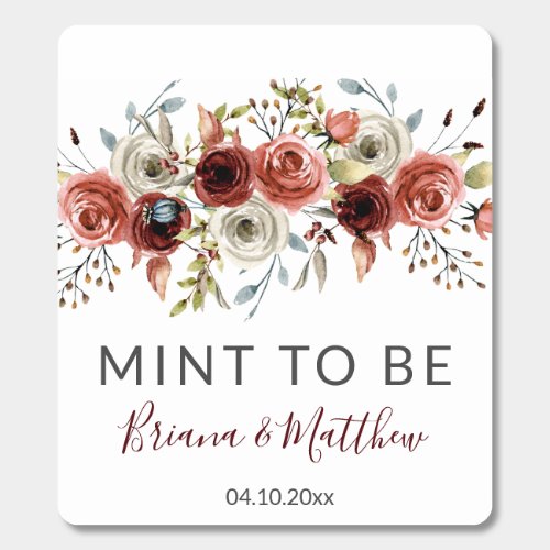 Autumn Mix Watercolor Floral Mint Wedding