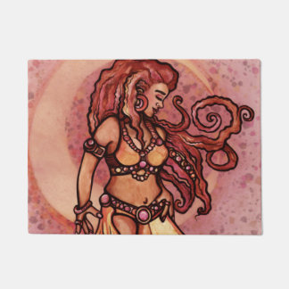 Autumn Moon Belly Dancer Goddess Doormat