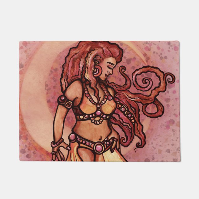 Autumn Moon Belly Dancer Goddess Doormat (Front)