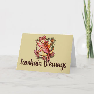 Autumn Moon Fairy Witch Fall Fairies               Card